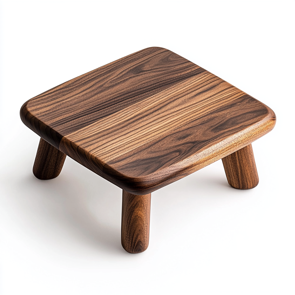 Daxis Premium Solid Walnut Bed Table - Handcrafted Wood Laptop Stand - Luxury Minimalist Furniture for Bed & Sofa