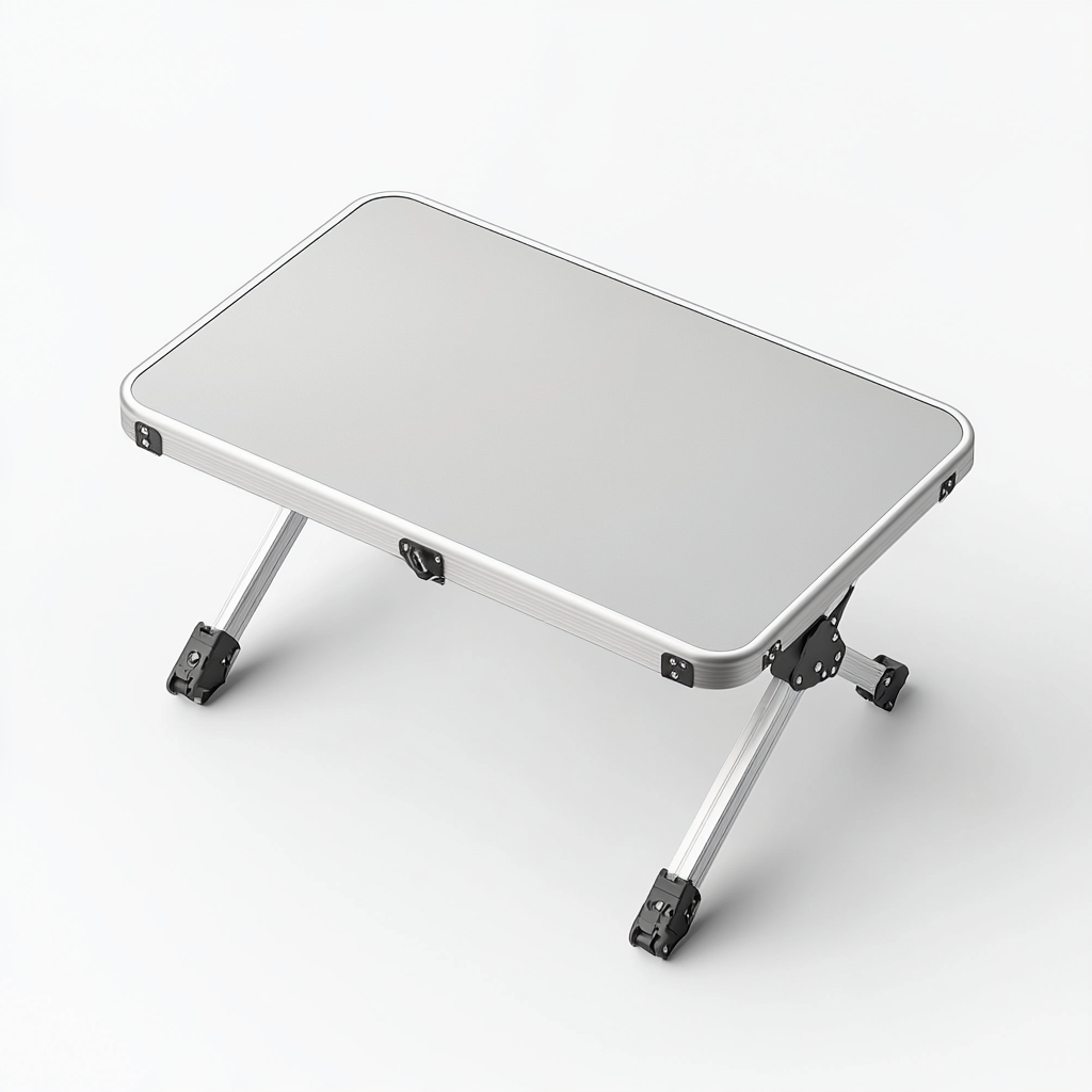 Daxis Aluminum Bed Table - 360° Adjustable Folding Laptop Stand - Heavy-Duty Portable Desk for Bed & Sofa - Space Grey