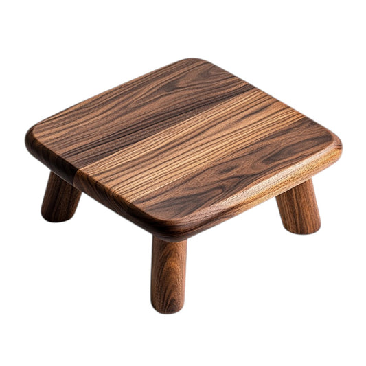 Daxis Premium Solid Walnut Bed Table - Handcrafted Wood Laptop Stand - Luxury Minimalist Furniture for Bed & Sofa